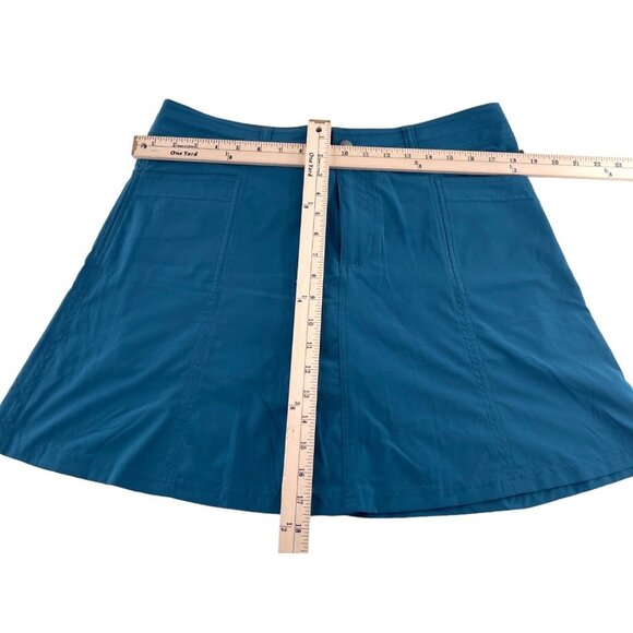 L.L.Bean Women's Athletic Skort 12 Reg Blue Polyester/Spandex - Picture 3 of 4